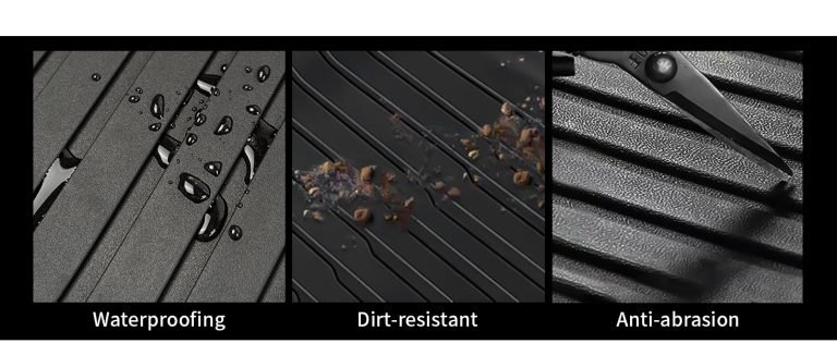 Allwetter-Kofferraummatte mit vorderen und hinteren Kofferraumwannen, rutschfestem TPE-Zubehör für das neue Model Y (2025/2026)-All Weather Cargo Liners Trunk M 17