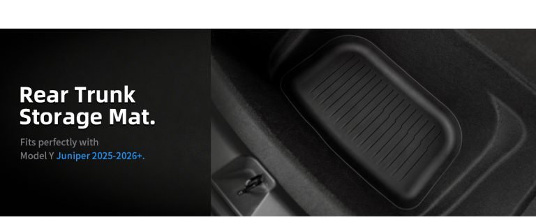 Allwetter-Kofferraummatte mit vorderen und hinteren Kofferraumwannen, rutschfestem TPE-Zubehör für das neue Model Y (2025/2026)-All Weather Cargo Liners Trunk Ma 8