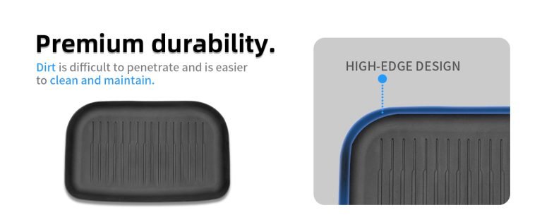 Allwetter-Kofferraummatte mit vorderen und hinteren Kofferraumwannen, rutschfestem TPE-Zubehör für das neue Model Y (2025/2026)-All Weather Cargo Liners Trunk Ma 9