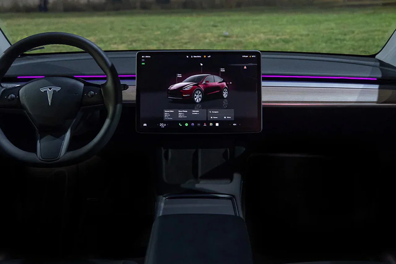 S3XY RGB-LED-Lichtleiste für das Armaturenbrett des Model 3/Y – Bluetooth-App-Steuerungsset-S3XY RGB LED Light Strip for Tesla Model 3 Y Dashboard – Bluetooth App Control Kit