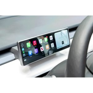 Model 3/Y MSX-CP9 „FloThru HVAC“ Fahrerorientiertes intelligentes Instrumentencluster mit Apple CarPlay & Android Auto-Tesla Model 3 Y MSX CP9 “FloThru HVAC” Driver View Smart Instrument Cluster with Apple CarPlay Android Aut 1