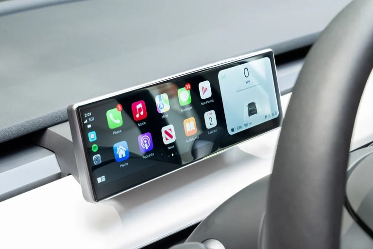 Model 3/Y MSX-CP9 „FloThru HVAC“ Fahrerorientiertes intelligentes Instrumentencluster mit Apple CarPlay & Android Auto-Tesla Model 3 Y MSX CP9 “FloThru HVAC” Driver View Smart Instrument Cluster with Apple CarPlay Android Aut 6