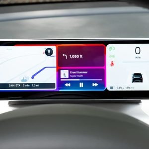 Model 3/Y MSX-CP9 „FloThru HVAC“ Fahrerorientiertes intelligentes Instrumentencluster mit Apple CarPlay & Android Auto-Tesla Model 3 Y MSX CP9 “FloThru HVAC” Driver View Smart Instrument Cluster with Apple CarPlay Android Aut 8